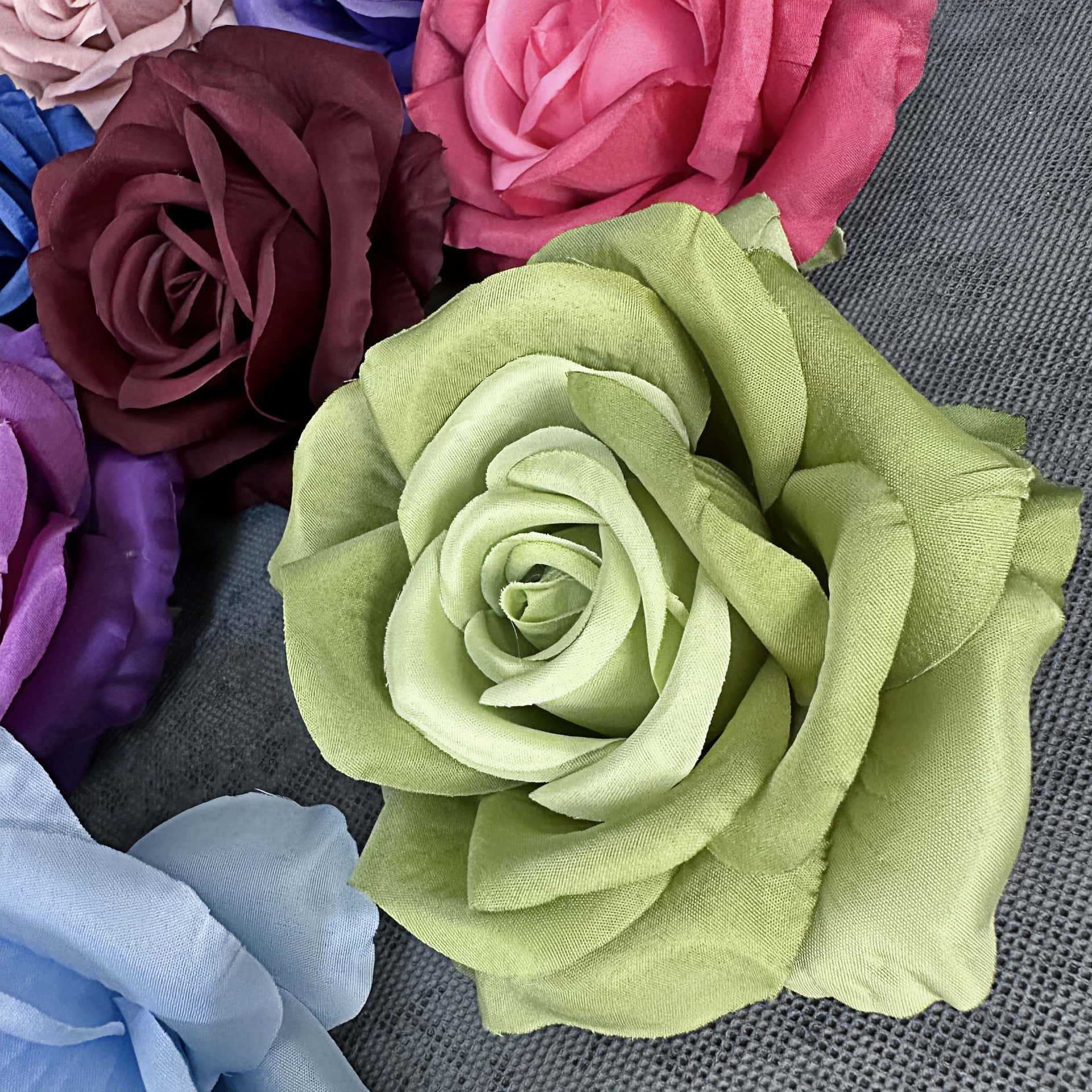 Flor artificial 11CM cabeza de rosa decoración de la escena de la boda decoración del hogar ramillete tocado decoración de flores falsas al por mayor