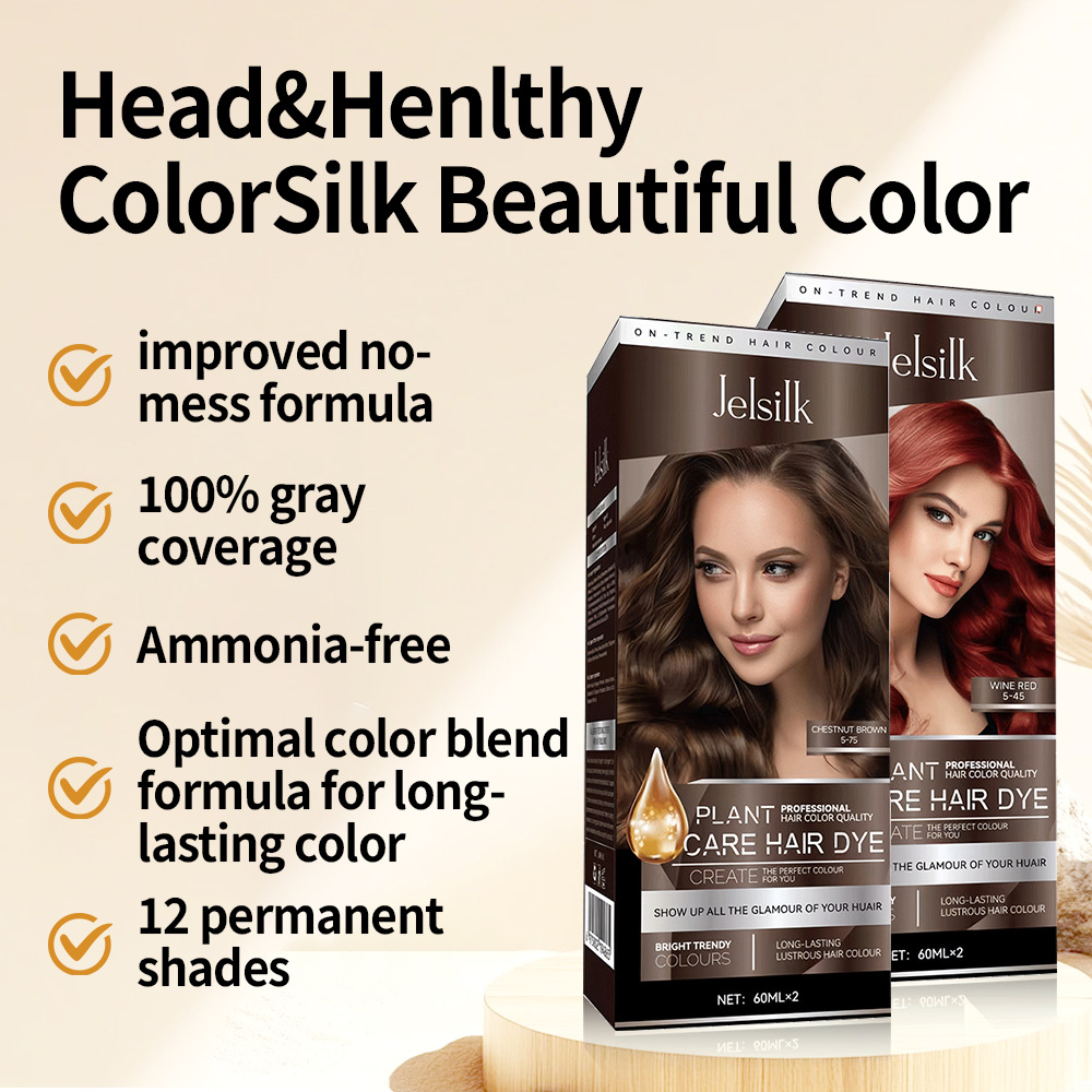 (Cross-border trading), herbal dye, harmless hair dye for gray hair, English, no hair damage, long-term effect, color fix 2