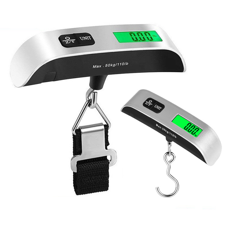 Ventas calientes de escala de mano gruesa escala de equipaje doméstica 50kg portátil expreso escala de equipaje escala de viaje escala electrónica al por mayor