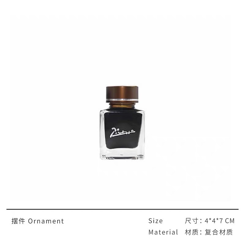 现代轻奢书房桌面写字板钢笔烟灰缸软装组合搭配摆件装饰品样板间|undefined