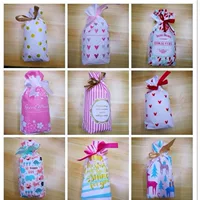Снежинка Хрустящий Шоколадный Мешок Drawstring Нуга Пакет Карман Рождественский Подарок Сумка Упаковка Мешок Еды Мешок Drawstring