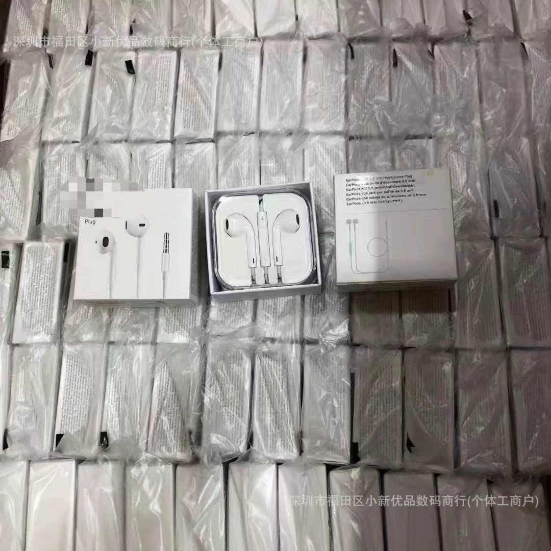 Apple, оригинальные совместимые наушники, iphone6, iphone 3, проводной контроль, 3.5мм