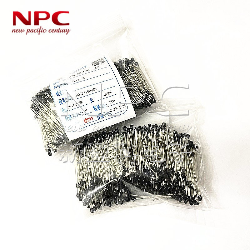 NTC Thermistor MF52-502J3950 5K 5% B Value 3950 Negative Temperature Small BlacK Head 3mm NTC Thermistor MF52-502J3950 5K 5% B Value 3950 Negative Temperature Small BlacK Head 3mm