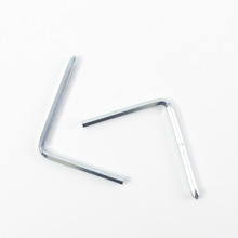 字头内六角扳手两用十字螺丝刀镀白锌L型六角扳手小工具M5*70*80