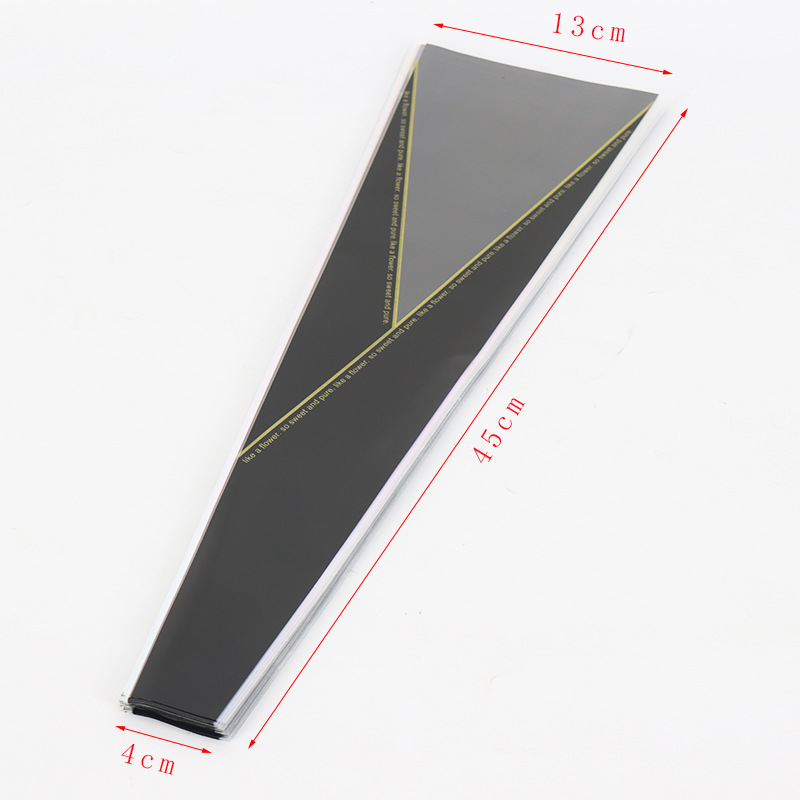 520 Día de San Valentín Corona de una sola rosa Bolsa de flores Material de embalaje Día de San Valentín OPP Bolsa de ramo de plástico al por mayor