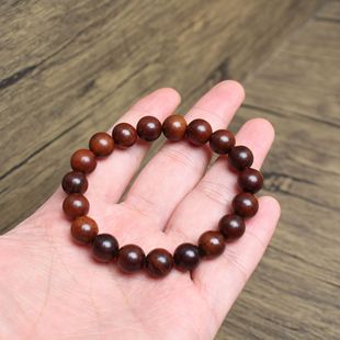 Lightning strike jujube wooden Buddha bead bracelet 1.0X19 bracelets for women and children are suitable for dark old materials and high polishing