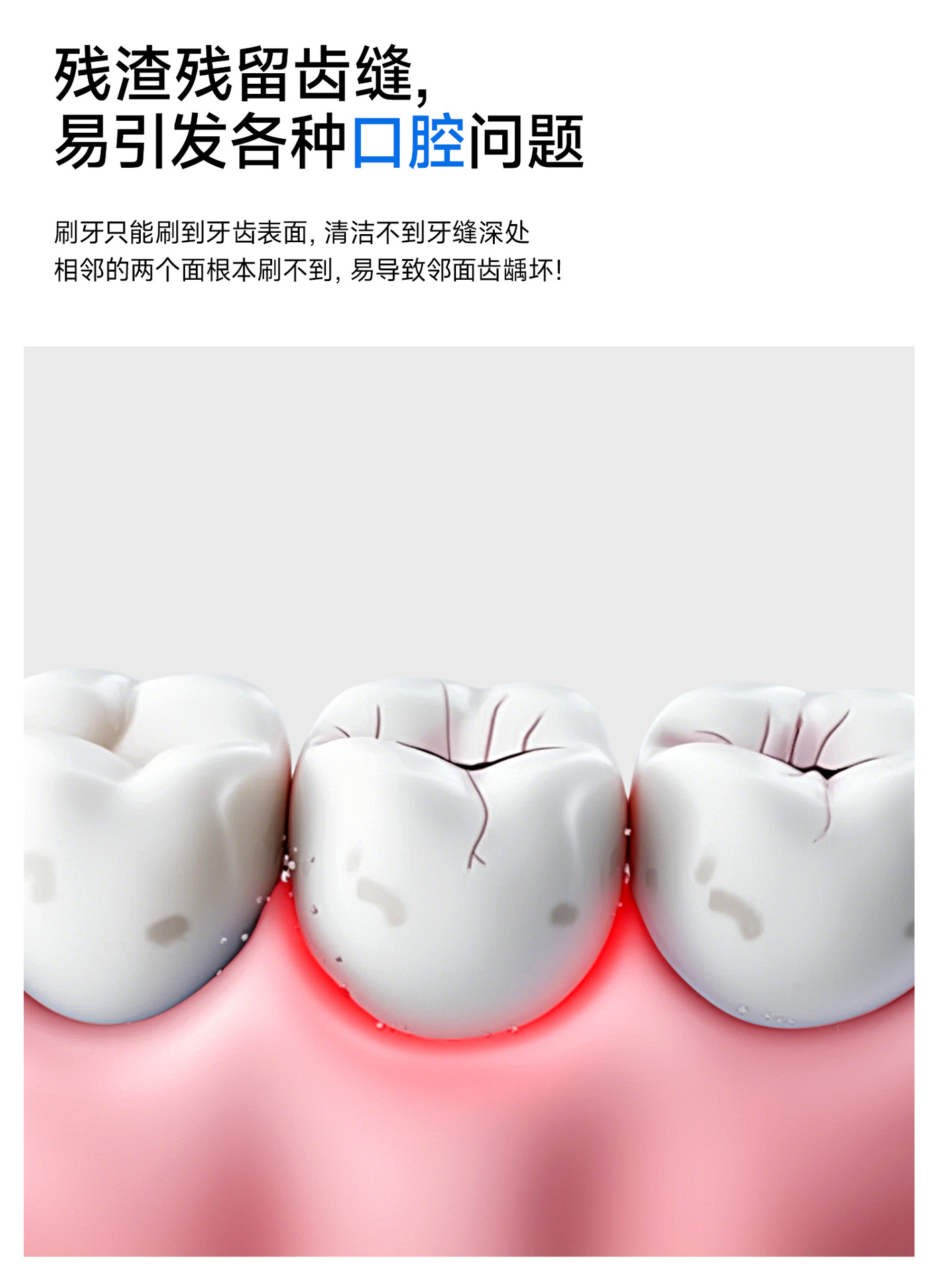 Disposable dental floss picks medical grade