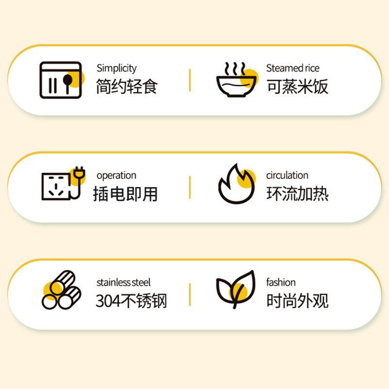 新款电热饭盒不锈钢户外家用小型插电加热便携学生专用热饭盒神器|undefined