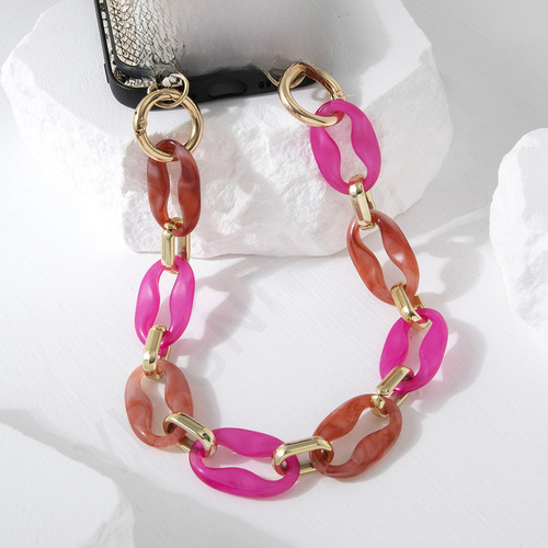  New Personalized Phone Chain, Colorful Pendant Accessories, Acrylic Resin Phone Chain, Available for Wholesale