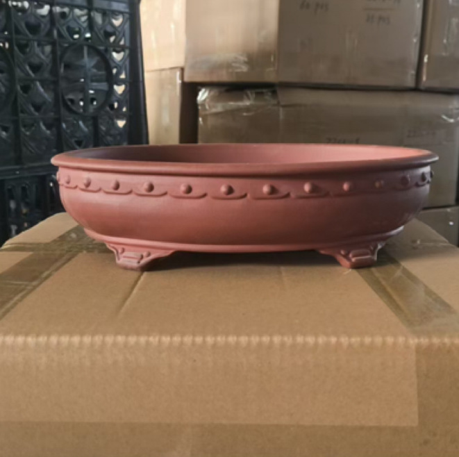 Antiguo púrpura arena maceta fábrica al por mayor grande rectangular suculenta gres bonsai simple orquídea especial maceta