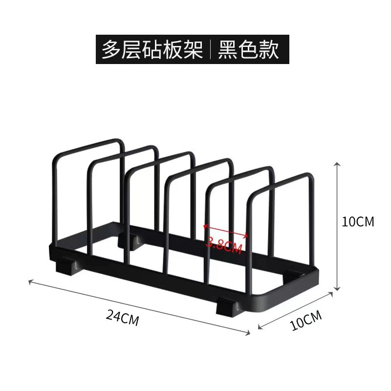 Dicker cabinet built -in pot rack home white tone expansion kitchen pot lid setting rack table storage shelf