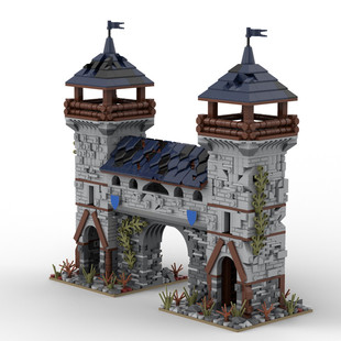 Moc-85157 Outpost of the Medieval Castle Model Building Toy 2692 Particle Count