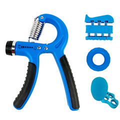 5-piece grip strength set in color box, hand strength training set for adults and children, silicone grip ball