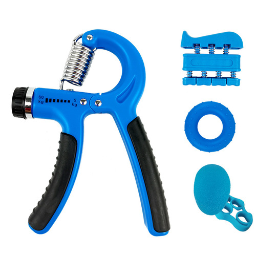 5-piece grip strength set in color box, hand strength training set for adults and children, silicone grip ball