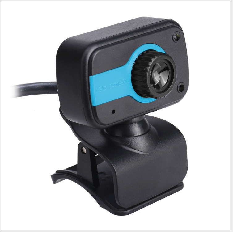 V3高清攝像頭夾子USB免驅電腦視頻網課頭內置帶麥克風 亞馬遜eBay