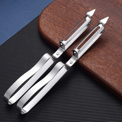 Wholesale stainless steel pointed gourd peeler home fruit and vegetable peeler peeling knife roadside small tools