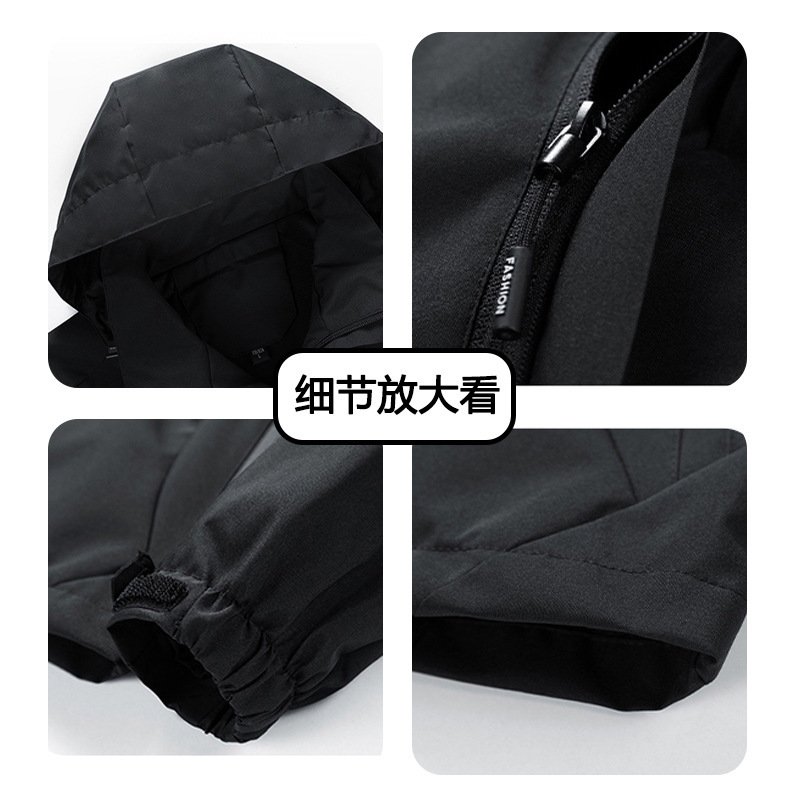Chaqueta deportiva para hombres 2024 primavera nueva moda casual vestir impermeable chaqueta al aire libre ropa de hombre image 4