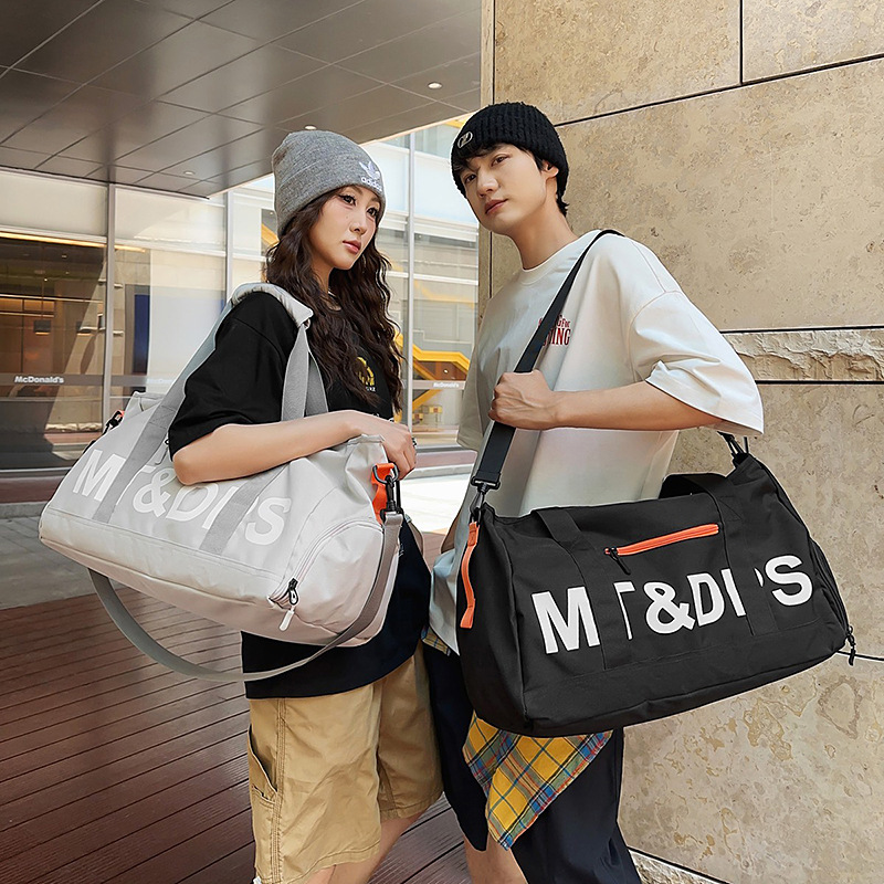 Bolsa de viaje de corta distancia, bolsa de fitness de natación de separación seca y húmeda para mujer, bolsa de ejercicio de entrenamiento de almacenamiento de gran capacidad, bolsa de equipaje de mano