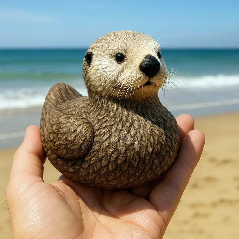 国境を越えた新しい海の生き物アヒル海洋動物アヒル樹脂工芸品装飾品家の装飾|undefined