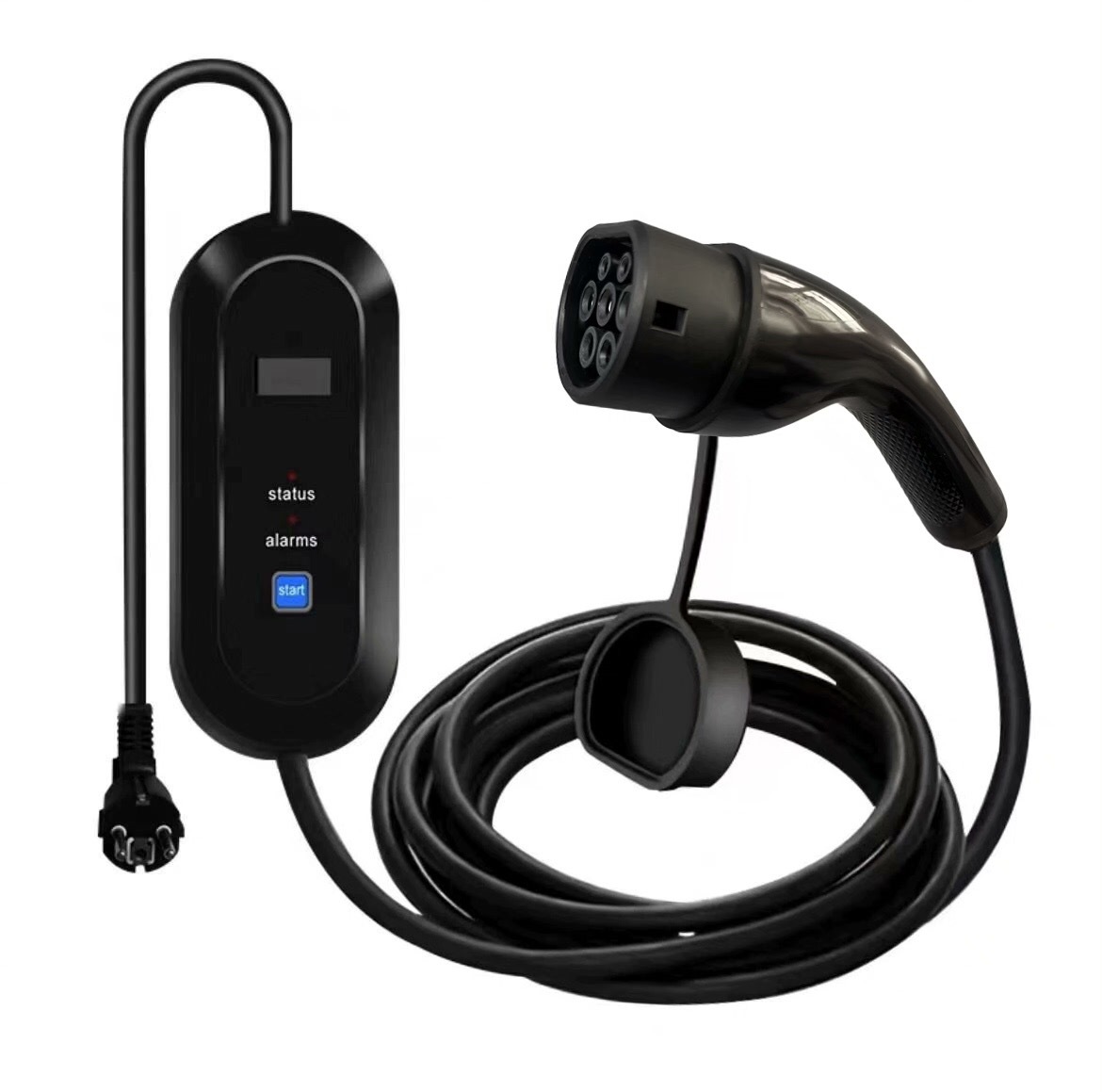 欧标充电枪TYPE2新能源汽车3.5KW7KW多档调节EV charger充电桩