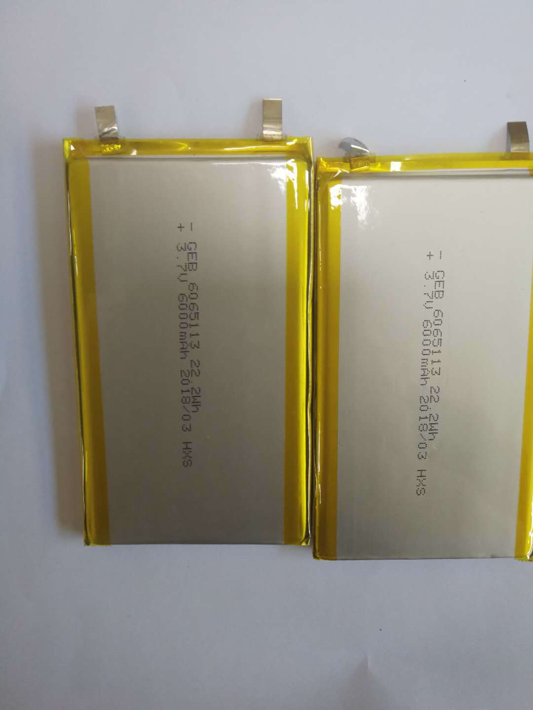 全新足容a品聚合物锂电芯6065113 6000mah毫安移动电源长续航