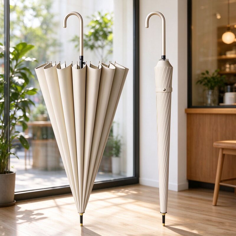 One-Piece Umbrella with Long Handle for Girls, High-Looking, Automatic Rainstorm, Large Size, Reinforced, Thickened, Strong, Wind-Resistant and Simple One-Piece Umbrella with Long Handle for Girls, High-Looking, Automatic Rainstorm, Large Size, Reinforced, Thickened, Strong, Wind-Resistant and Simple