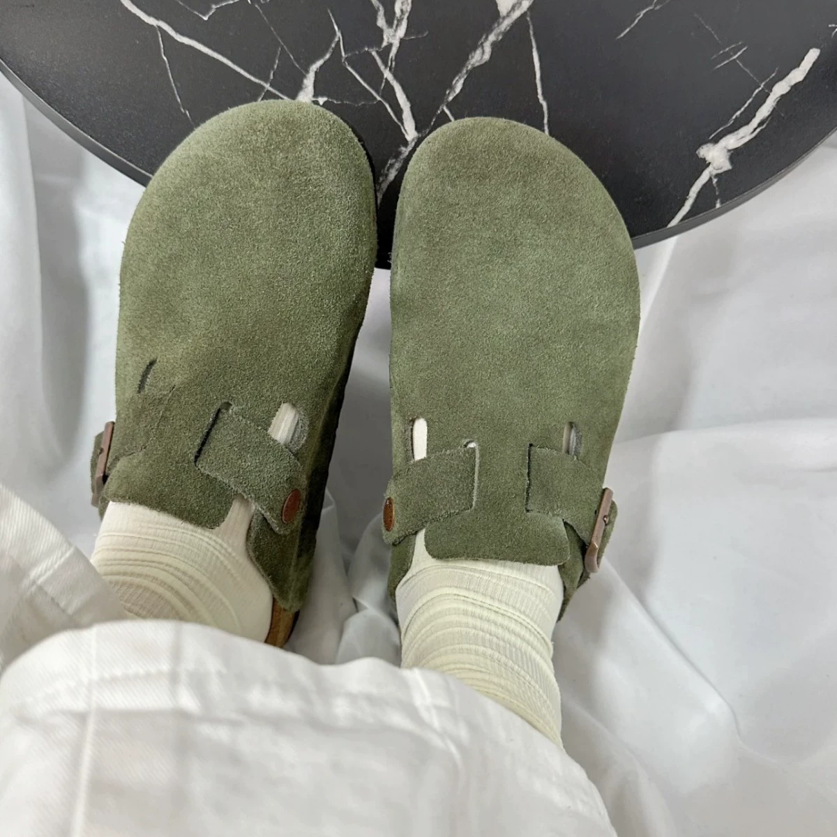 Сырьё! Новая версия обуви Birkenstock на пробковой основе полукольцо 2025 весна и осень новые повседневные ленивые тапочки с открытым носком