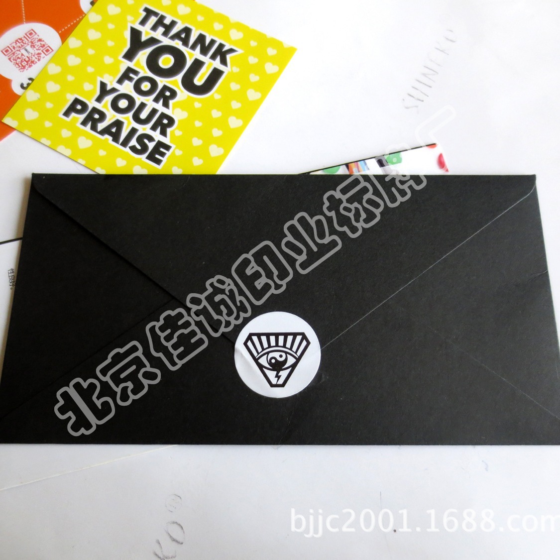 供应黑色信封 中西式信封 特种纸信封