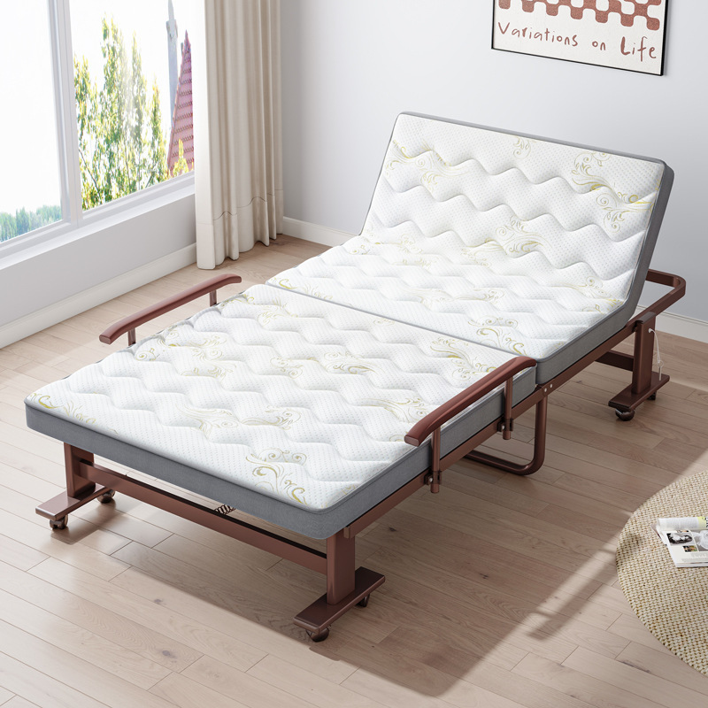 Almuerzo de alta gama Cama plegable Cama individual Cama temporal para huéspedes domésticos Cama de escolta de confinamiento Oficina Siesta Sofá cama