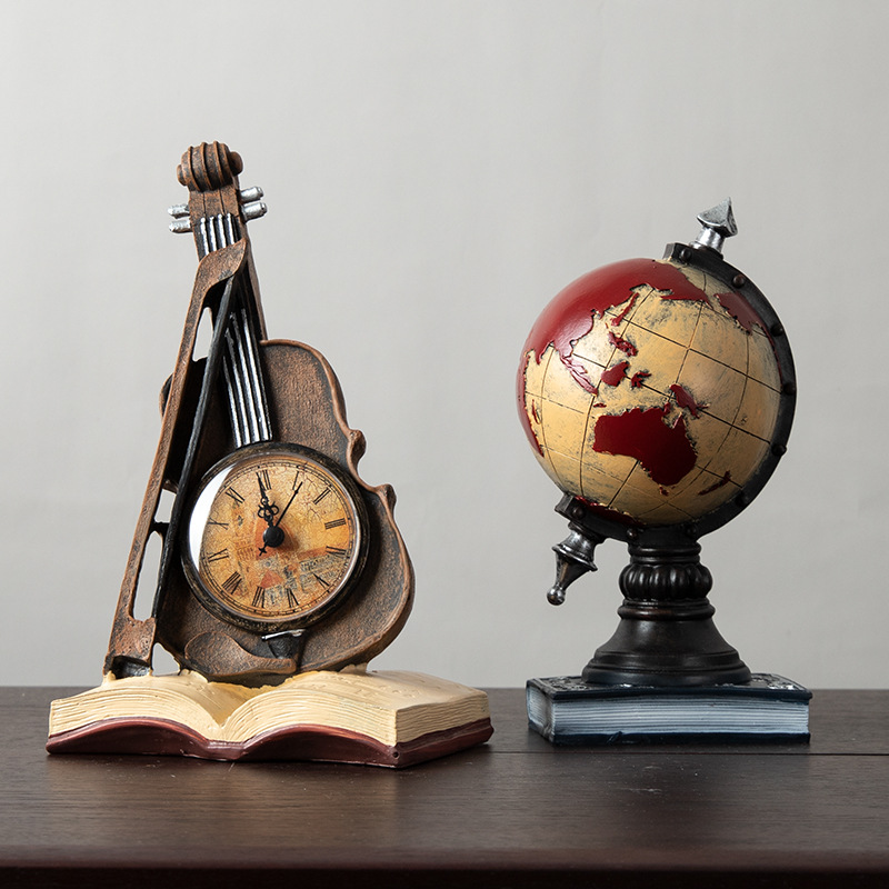 Wine Cabinet Decorations, Retro Ornaments, Home Accessories, Violin Creative Simple Living Room Tv Cabinet, Bookcase Small Furnishings