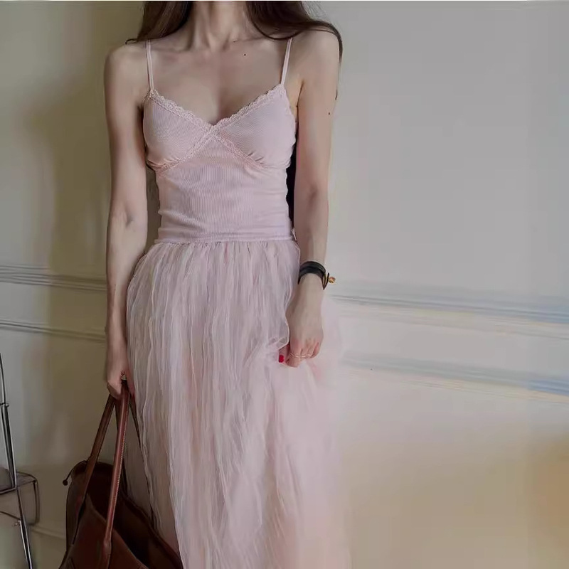 Escape Princess Inner Base Slip Skirt Ballet Style Stitching Puffy Yarn Super Fairy Elegant Slim Dress 4 Colors Escape Princess Inner Base Slip Skirt Ballet Style Stitching Puffy Yarn Super Fairy Elegant Slim Dress 4 Colors