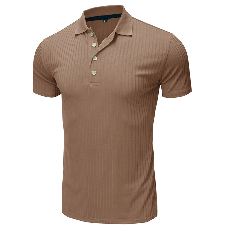 Men's Solid Color Patchwork Polo Shirt Men's Clothing display picture 15
