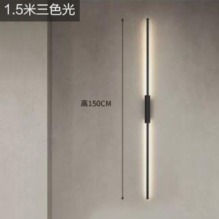 Una línea cielo pasillo minimalista lámpara de pared dormitorio cabecera tira salón pared de fondo atmósfera decoración lámpara de pared de cobre puro