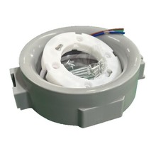 PP阻燃料中亚拉伸天花板圆形GX53支架BH53灯座底座灰色高温耐用