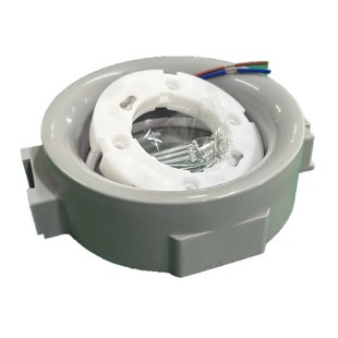 Pp Flame-Retardant Stretch Ceiling Circular Gx53 Bracket Bh53 Lamp Holder Base, Gray, High-Temperature Resistant and Durable