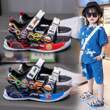 男童凉鞋软底儿童沙滩鞋夏季2024新款ins童鞋卡通防滑运动凉鞋