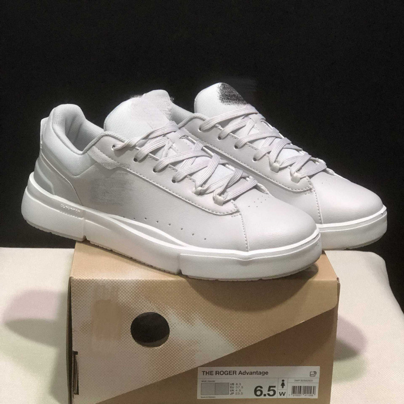 Cross-border Federer men's and women's leather casual comfortable lightweight professional wear-resistant tennis shoes