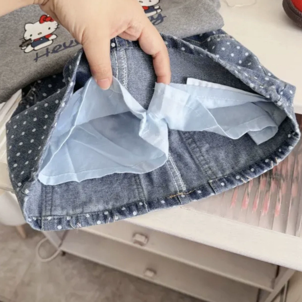 Летняя детская футболка с коротким рукавом, юбка, удобный комплект, детская одежда, рукава-буфы