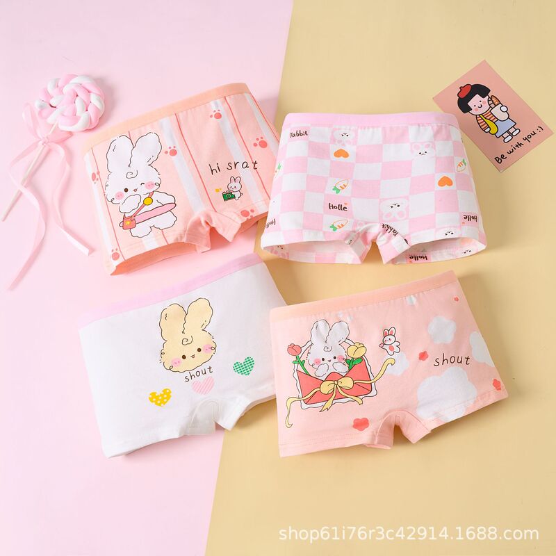 Cross-Border Girls' Underwear Boxer Cotton Children's Underwear Children's Clothing Baby Cotton Pants Cute Cartoon Girls' Underwear Wholesale Cross-Border Girls' Underwear Boxer Cotton Children's Underwear Children's Clothing Baby Cotton Pants Cute Cartoon Girls' Underwear Wholesale
