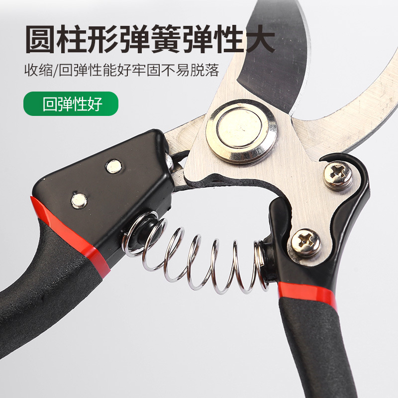 Ganar grandes tijeras de rama de fruta que ahorran trabajo tijeras de podar multiusos SK5 forjó tijeras de rama gruesa Tijeras de podar florales de jardín verde