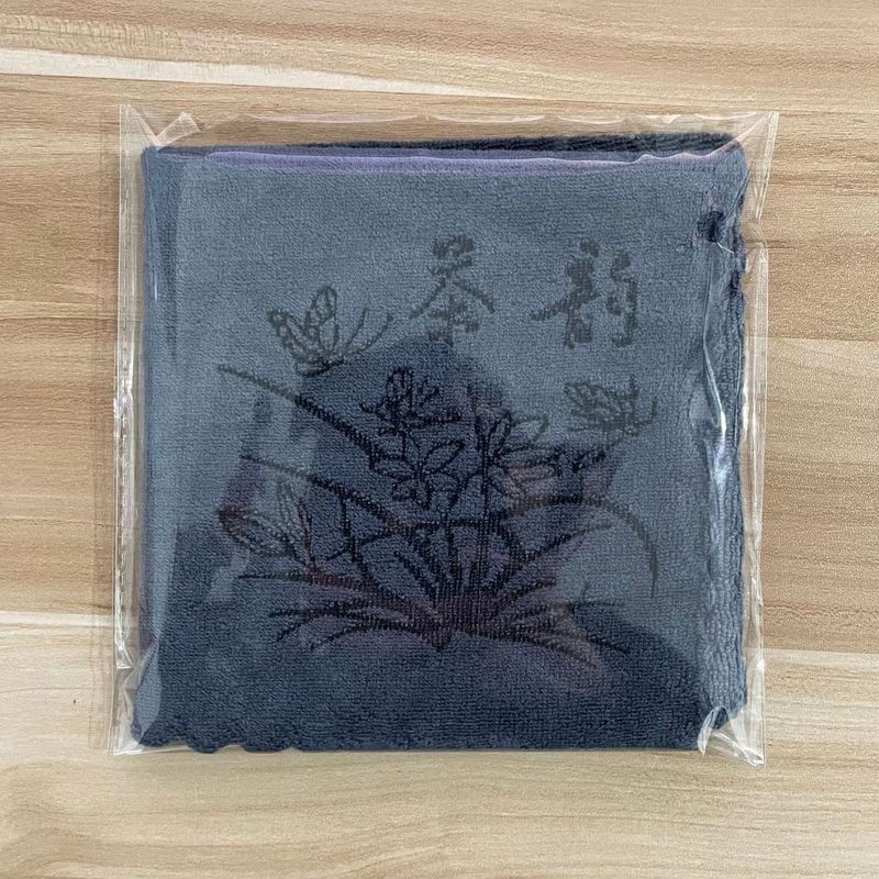 跨境高档茶巾茶桌抹布吸水不掉毛茶道超细纤维茶布印花厂家批发|undefined