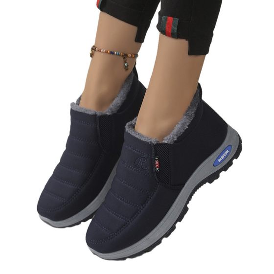 TEMU Cross-border 2024 Foreign Trade New Cotton Shoes Winter fleece-lined Thickened Lovers Snow Boots Explosions Non-slip Short Boots