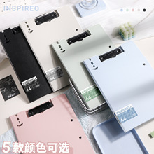 新款双夹秘书夹 加厚文件收纳横式板夹翻折版办公竖式资料文件夹