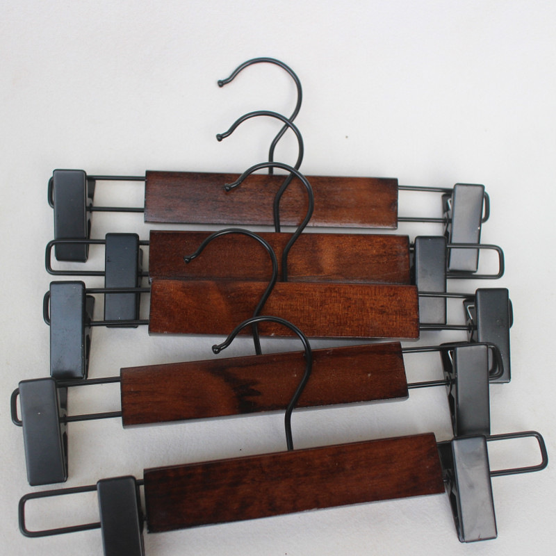 Solid Wood Trouser Clip Trouser Rack Clothing Store Trouser Clip Household Strong Trouser Hanger Wooden Clip Trouser Clip