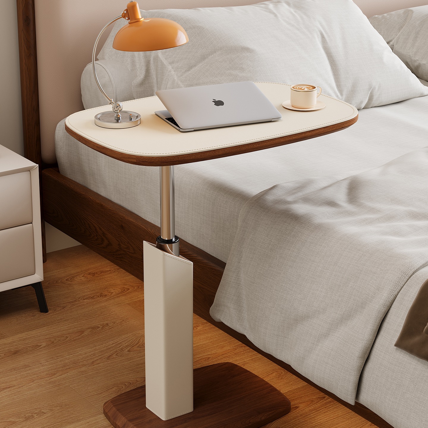 Bedside Table Movable Lifting Table Narrow Gap Rotating Storage Rack Small Apartment Computer Table Bedroom Home New Style