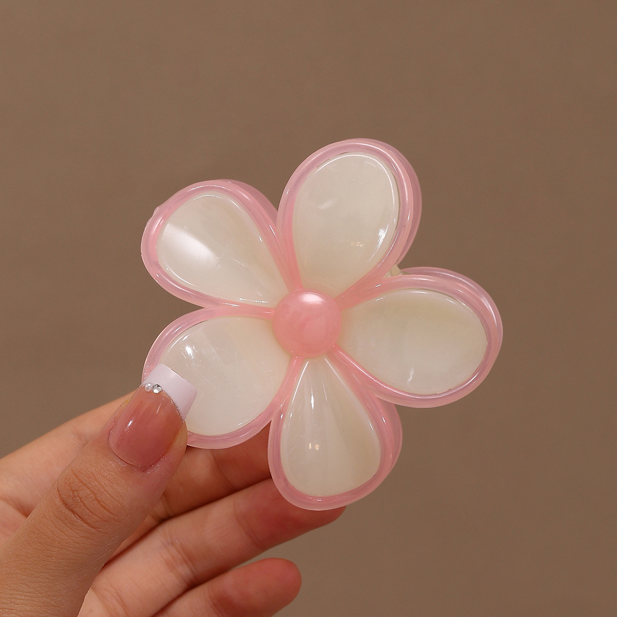 Huevo flor broca de pelo grande empalme dulce diaria textura tierna versátil retró placa de cabello adornamiento de cabello nueva flor coreana