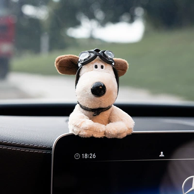 Car ornaments – Ornament for Women - airplane-hat-dog-lcd-screen-ornament-model