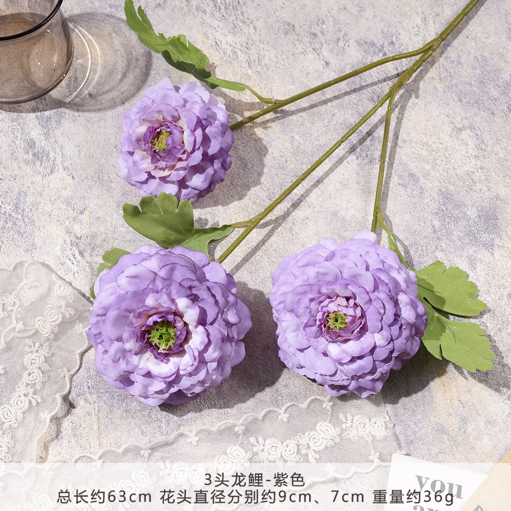 SHN-3 머리 용 잉어-보라색