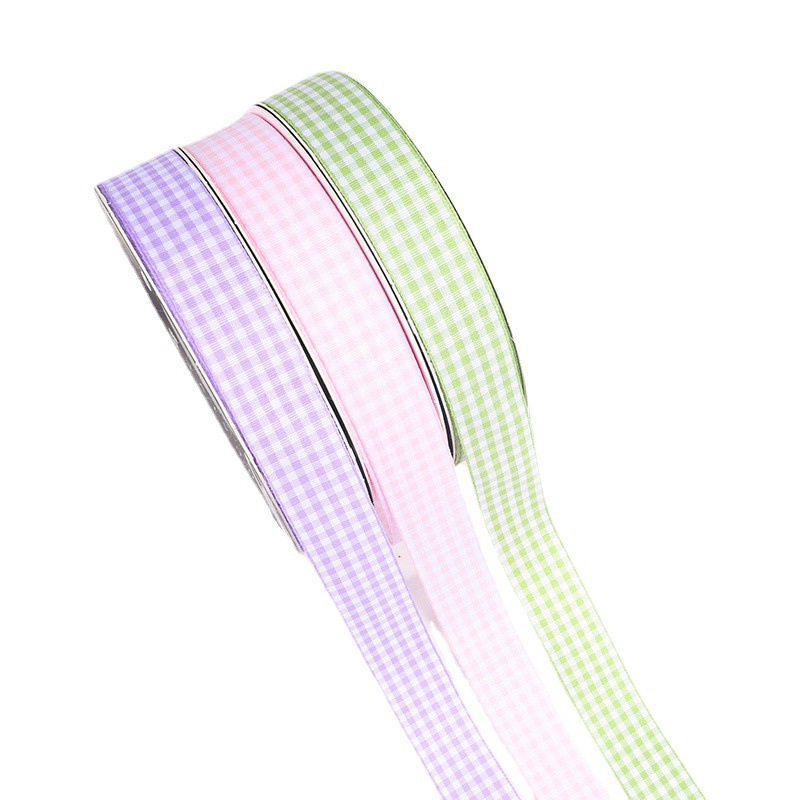 Flores embalaje Plaid cinta ramo caja de regalo embalaje accesorios vinculante pastel decoración arco cinta