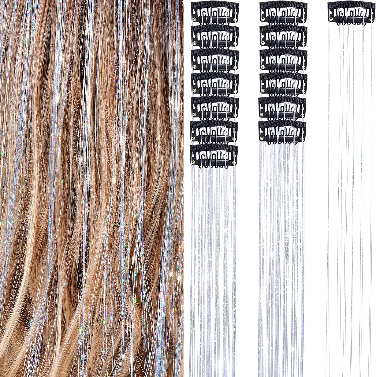 Women's Elegant Sweet Casual Domestic Silk Long Straight Hair Hair Tinsel display picture 8